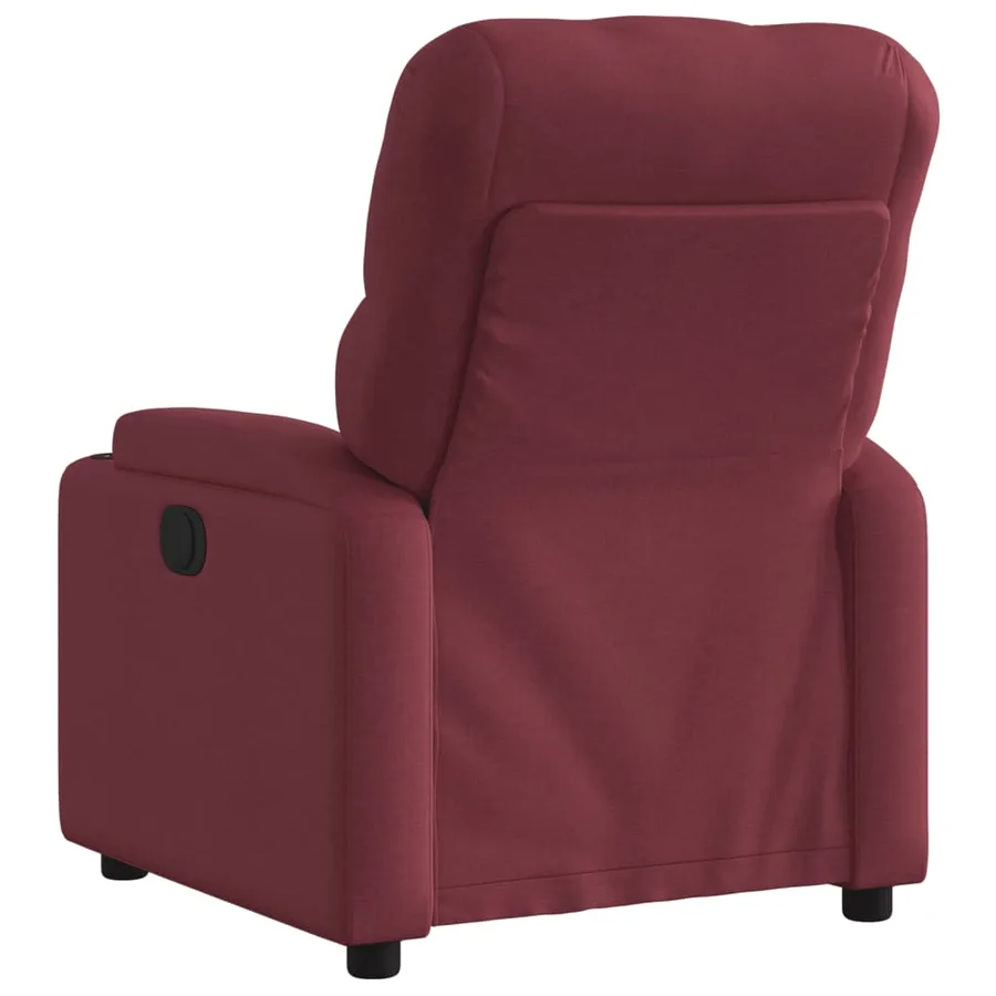 Fauteuil inclinable Rouge bordeaux Tissu - 3