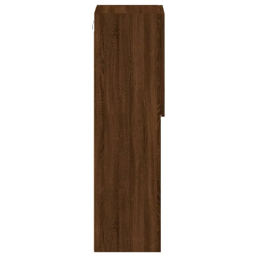 Meuble TV avec lumières LED chêne marron 30,5x30x102 cm - 10