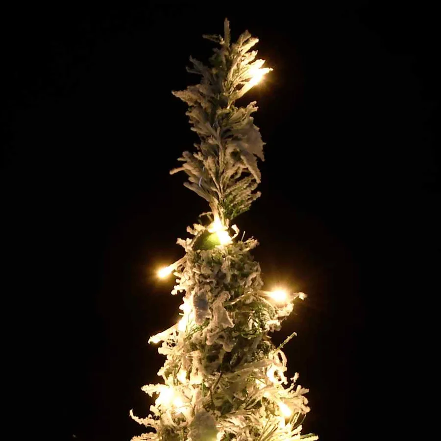 Sapin de Noël artificiel escamotable avec neige floquée 200 LED - 3