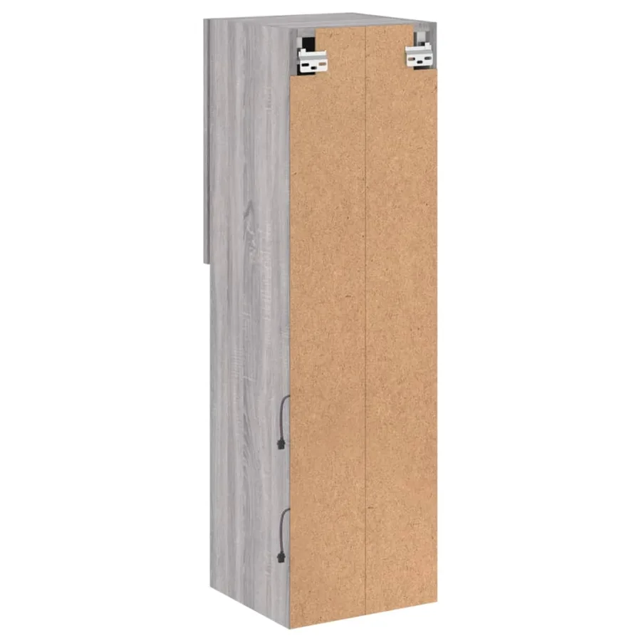 Meuble TV avec lumières LED sonoma gris 30,5x30x102 cm - 11