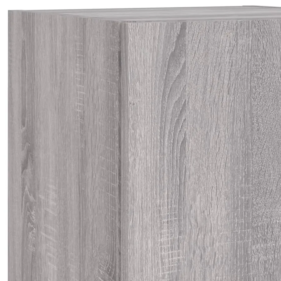 Meuble TV avec lumières LED sonoma gris 30,5x30x102 cm - 13