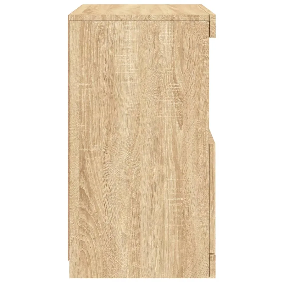 Buffet avec lumières LED chêne sonoma 41x37x67 cm - 8