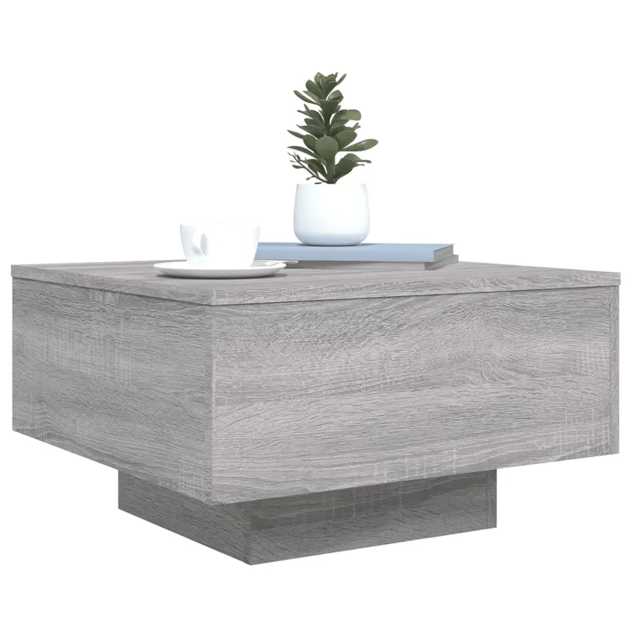 Table basse sonoma gris 55x55x31 cm bois d'ingénierie - 4