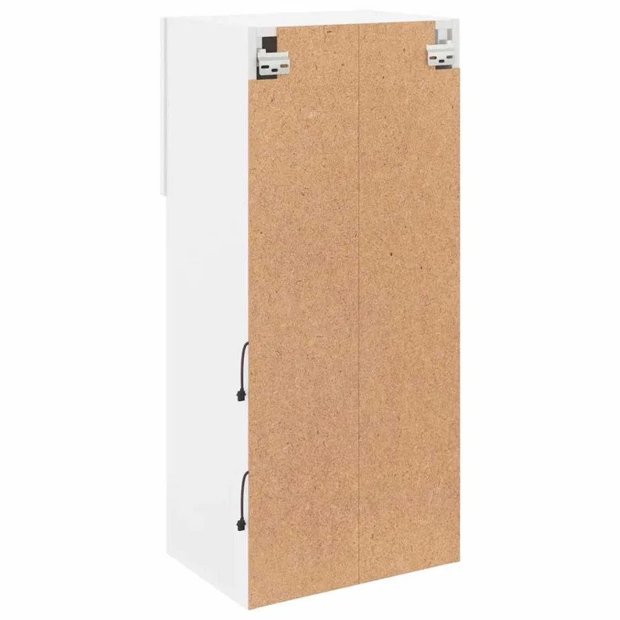 Meubles TV avec lumières LED 2 pcs blanc 40,5x30x90 cm - 11