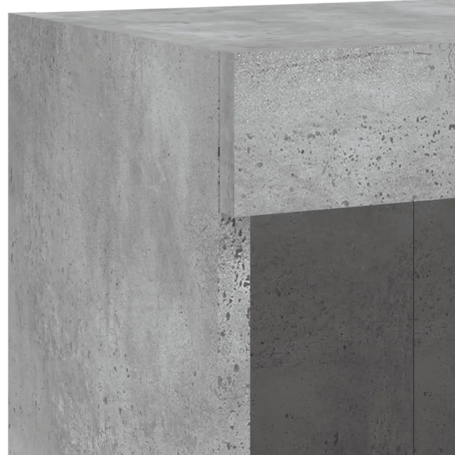 Meubles TV avec lumières LED 2 pcs gris béton 100x30x30 cm - 11