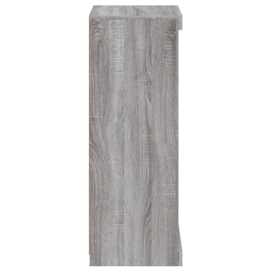 Buffet avec lumières LED sonoma gris 41x37x100 cm - 7
