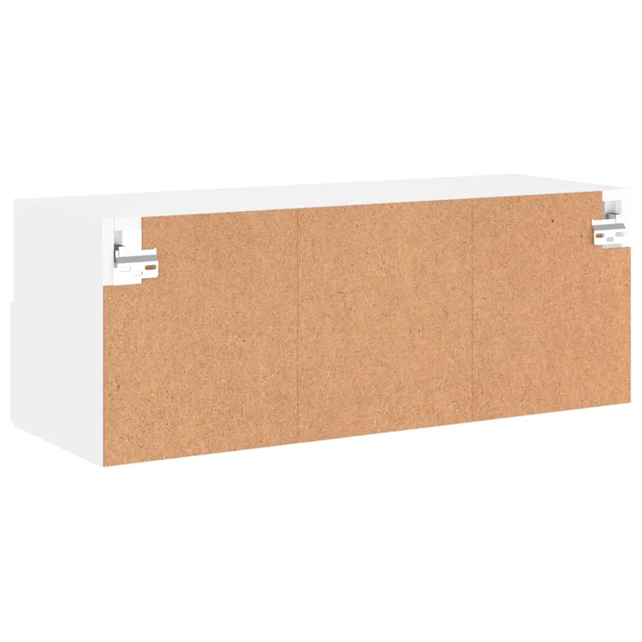 Meuble TV mural blanc 80x30x30 cm bois d'ingénierie - 10