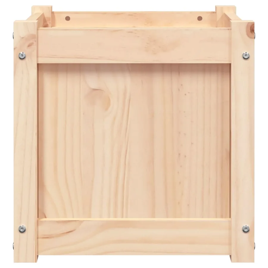 Jardinière 40x40x40 cm bois de pin massif - 5