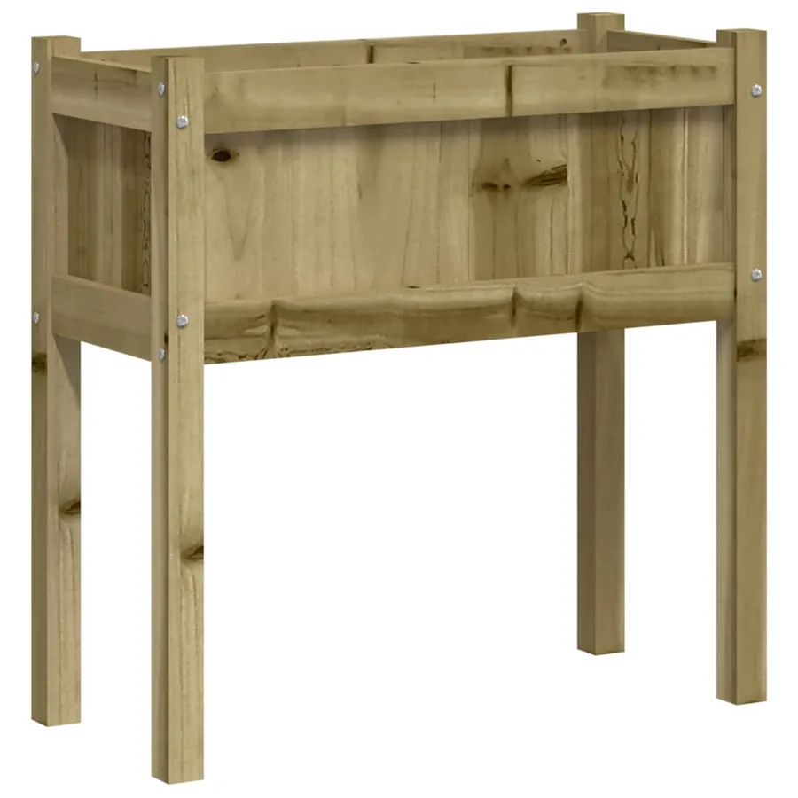 Jardinière avec pieds 70x31x70 cm bois de pin imprégné - 7