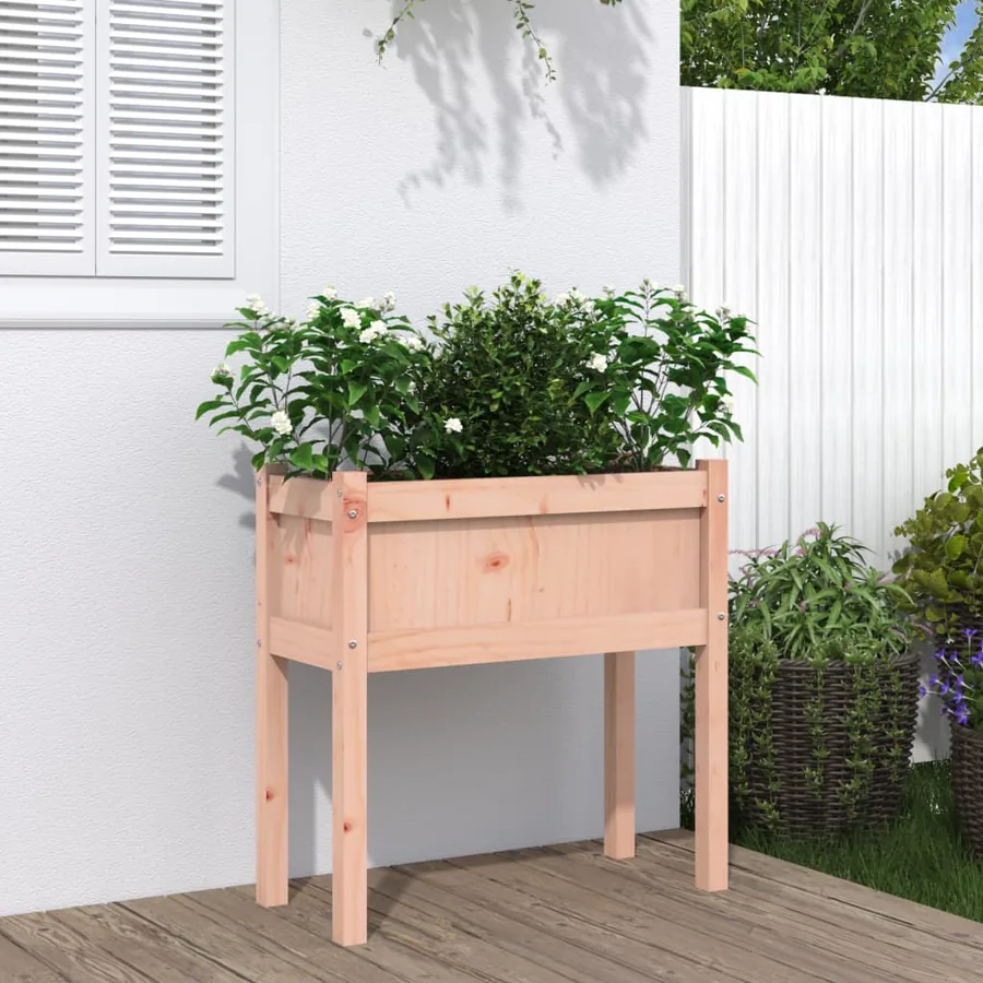Jardinières avec pieds 70x31x70 cm bois massif douglas