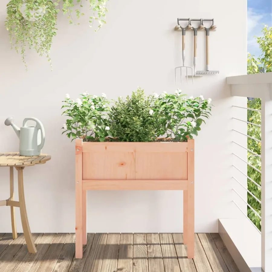 Jardinières avec pieds 70x31x70 cm bois massif douglas - 3