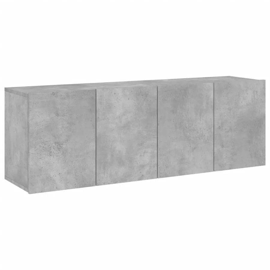 Meubles TV muraux 2 pcs gris béton 60x30x41 cm - 2