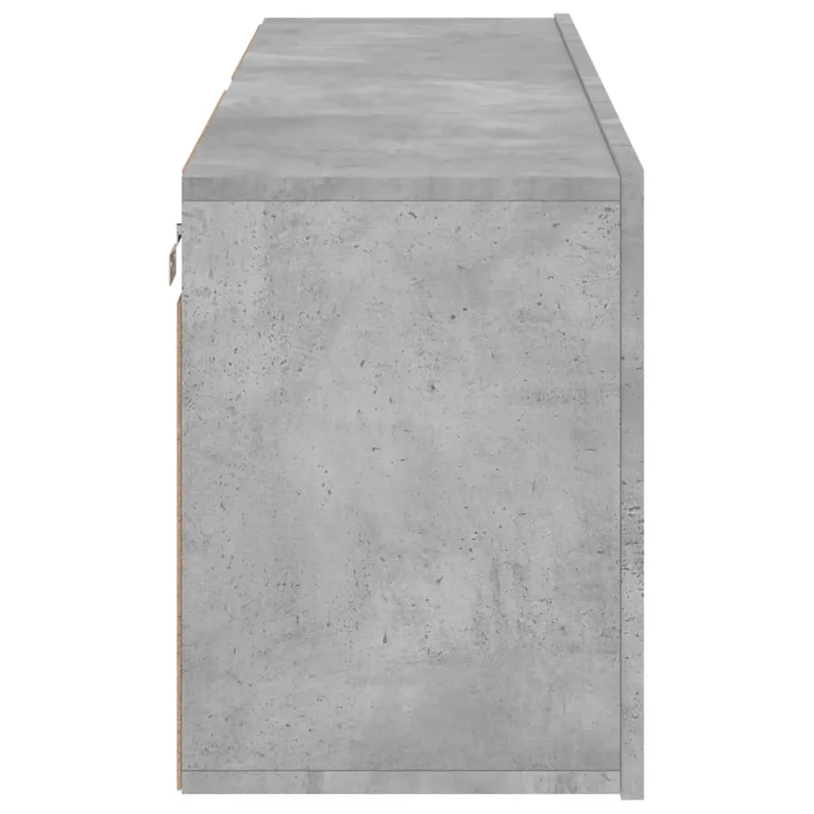 Meubles TV muraux 2 pcs gris béton 60x30x41 cm - 8
