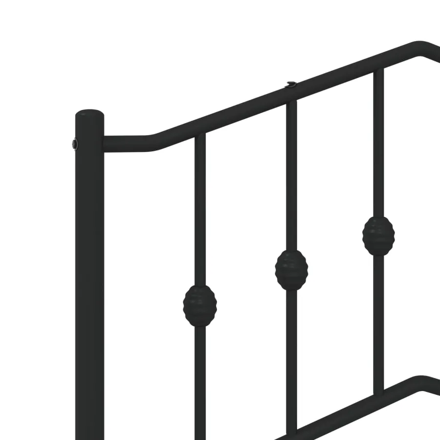 Tête de lit de remplacement métal noir 200 cm - 5