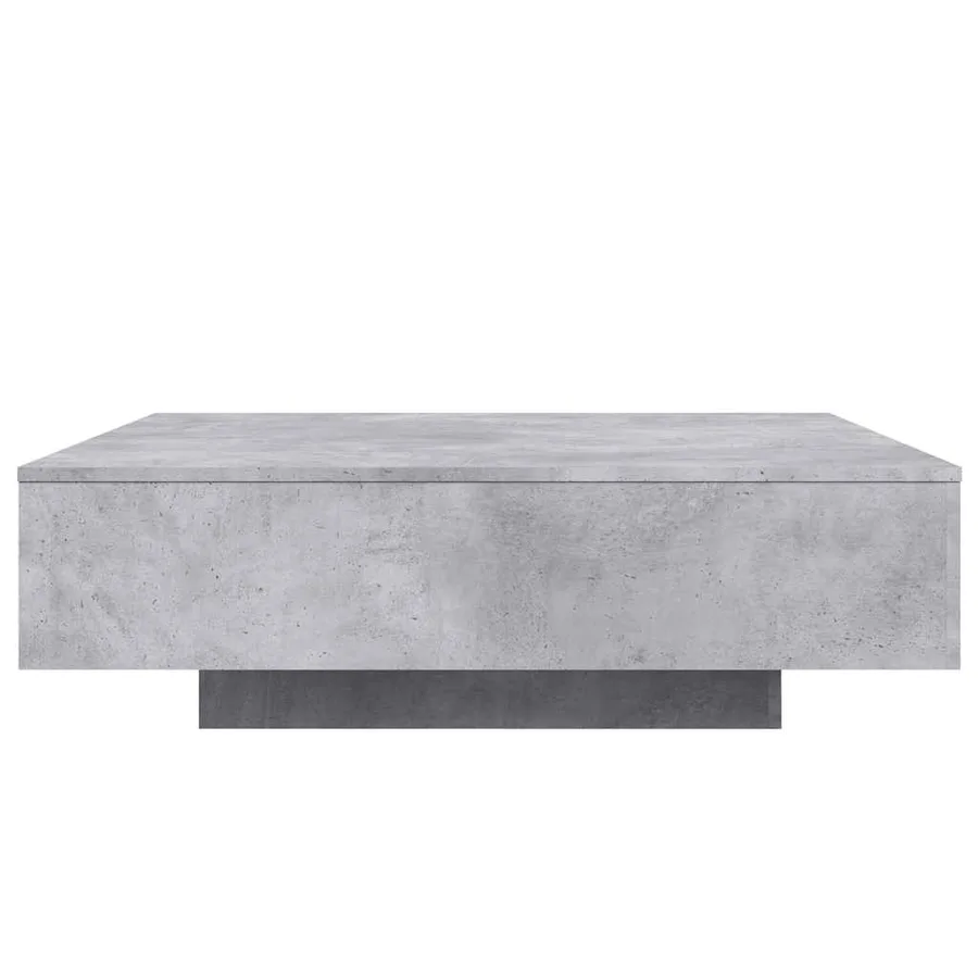 Table basse gris béton 100x100x31 cm bois d'ingénierie - 6
