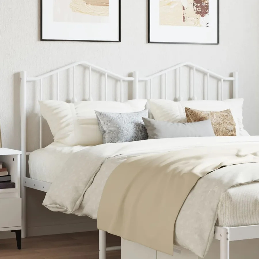 Tête de lit de remplacement métal blanc 140 cm