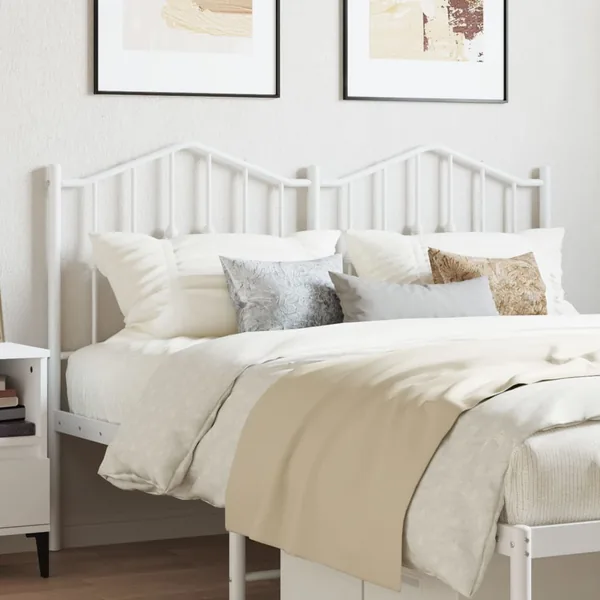 Tête de lit de remplacement métal blanc 140 cm