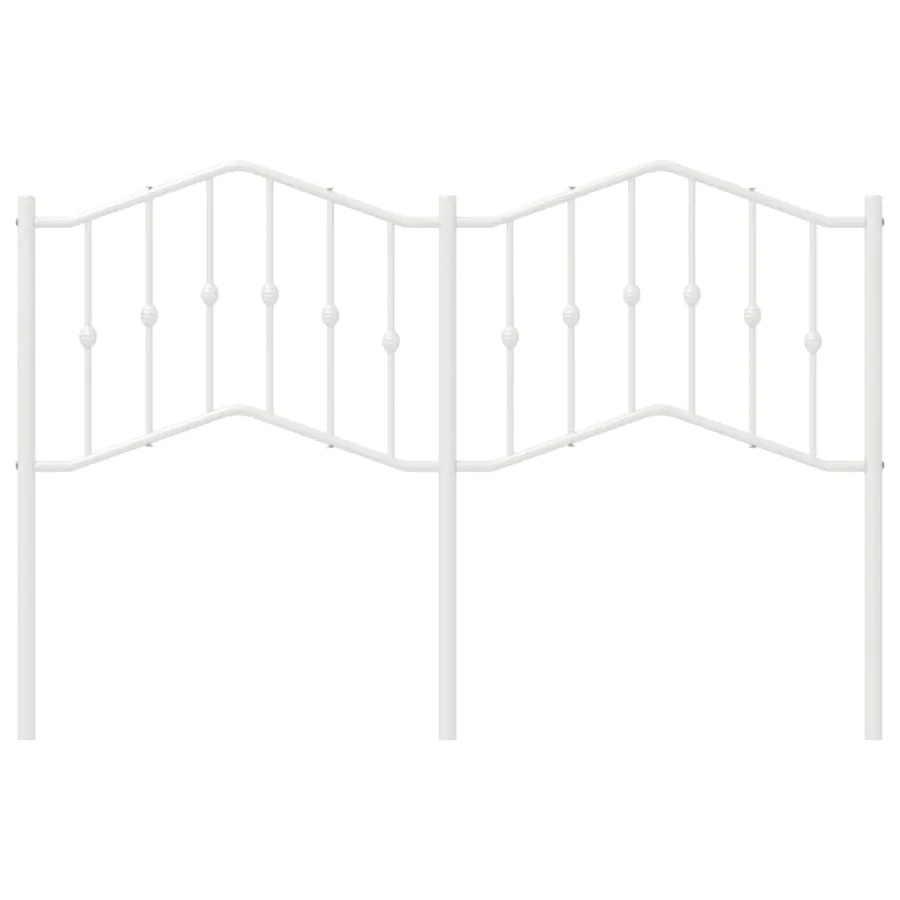 Tête de lit de remplacement métal blanc 140 cm - 3