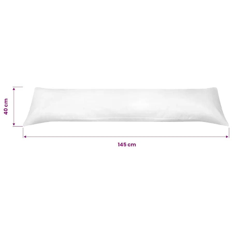 Oreiller de dormeur latéral 40 x 145 cm Blanc - 4