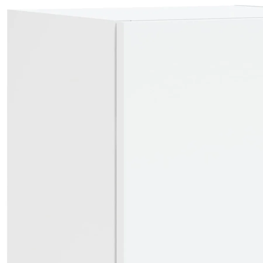 Ensemble de meubles TV muraux 7 pcs avec lumières LED blanc - 11