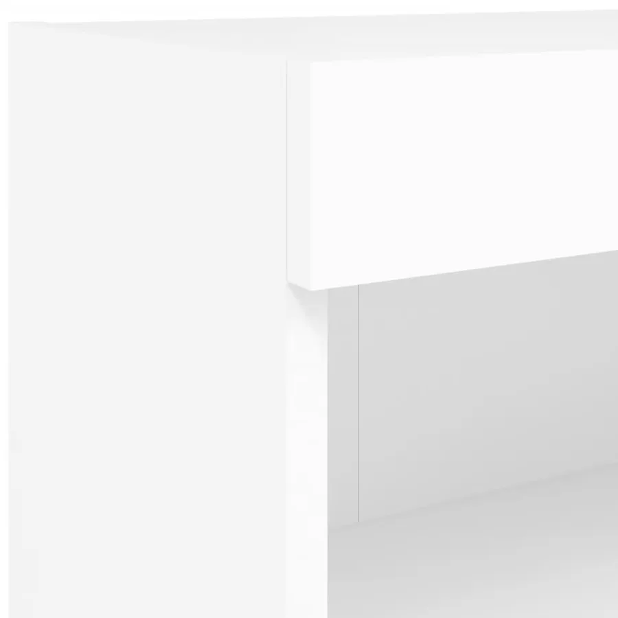 Ensemble de meubles TV muraux 7 pcs avec lumières LED blanc - 12