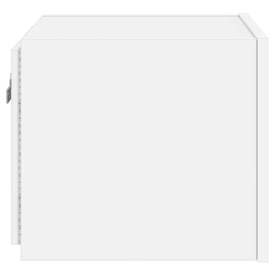 Meuble TV mural avec lumières LED blanc 30,5x35x30 cm - 10
