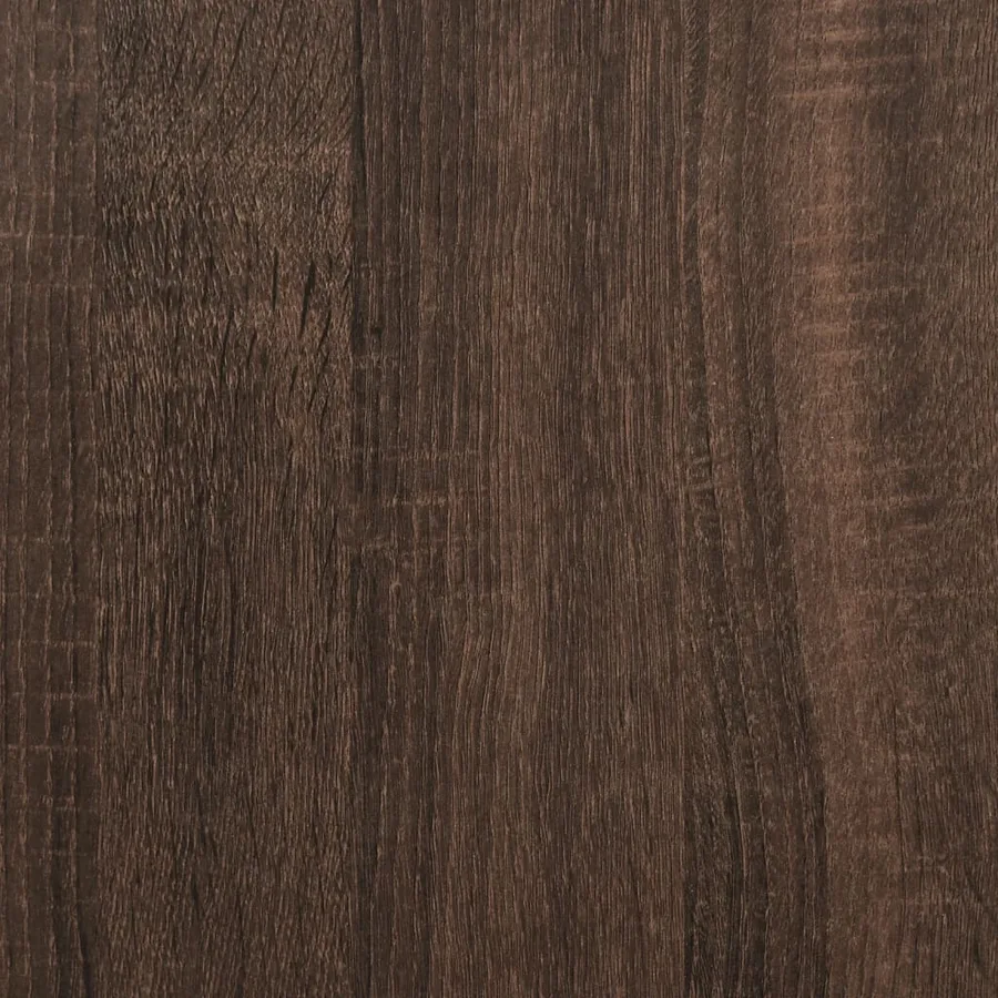 Table console chêne marron 100x32x75 cm bois d'ingénierie - 9