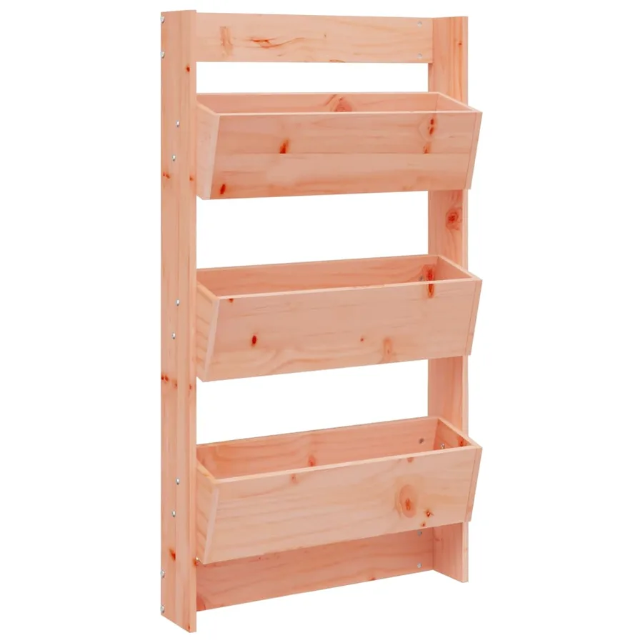 Jardinière murale 3 niveaux 60x18,5x110 cm bois douglas massif - 2