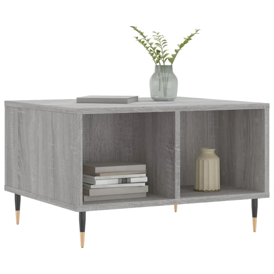 Table basse Sonoma gris 60x50x36,5 cm Bois d'ingénierie - 3