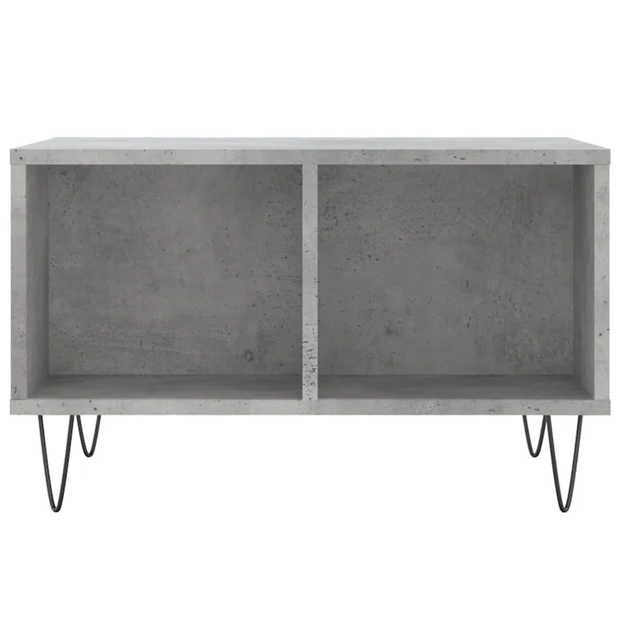 Table basse Gris béton 60x50x36,5 cm Bois d'ingénierie - 4