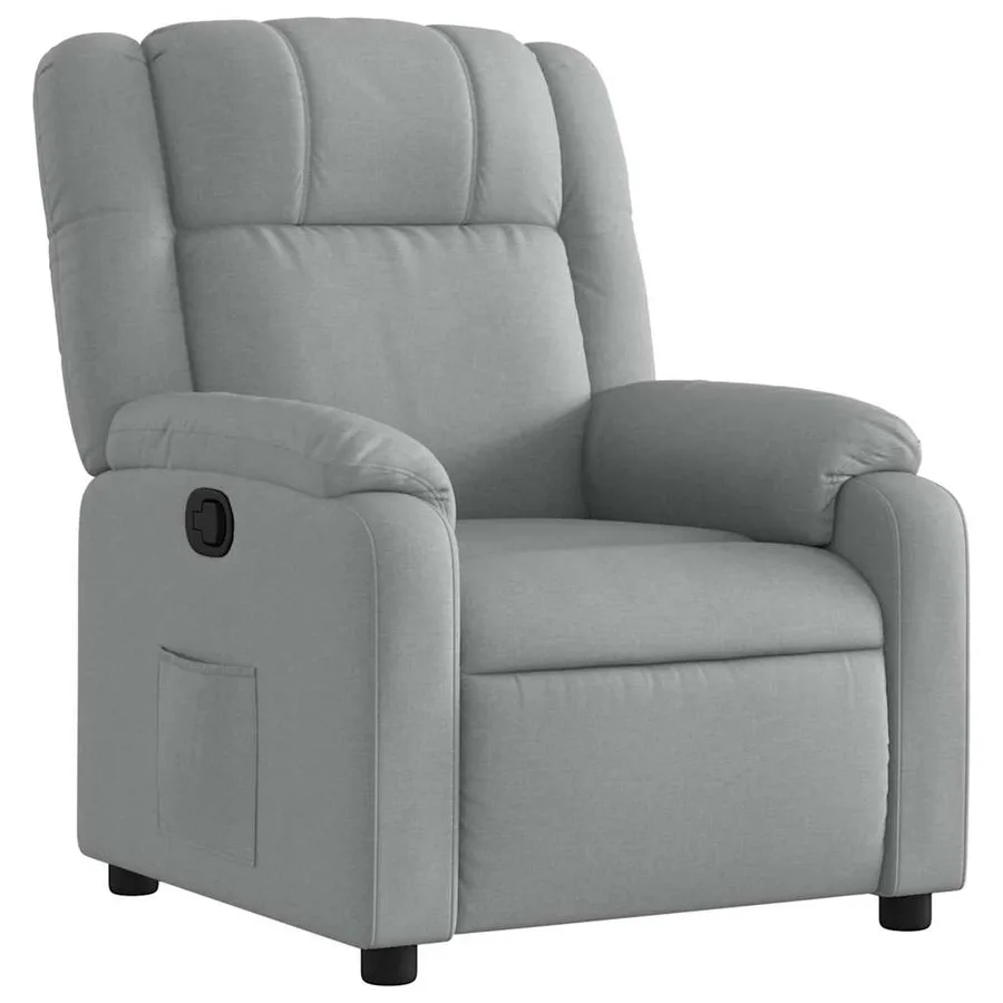 Fauteuil inclinable Gris clair Tissu - 2