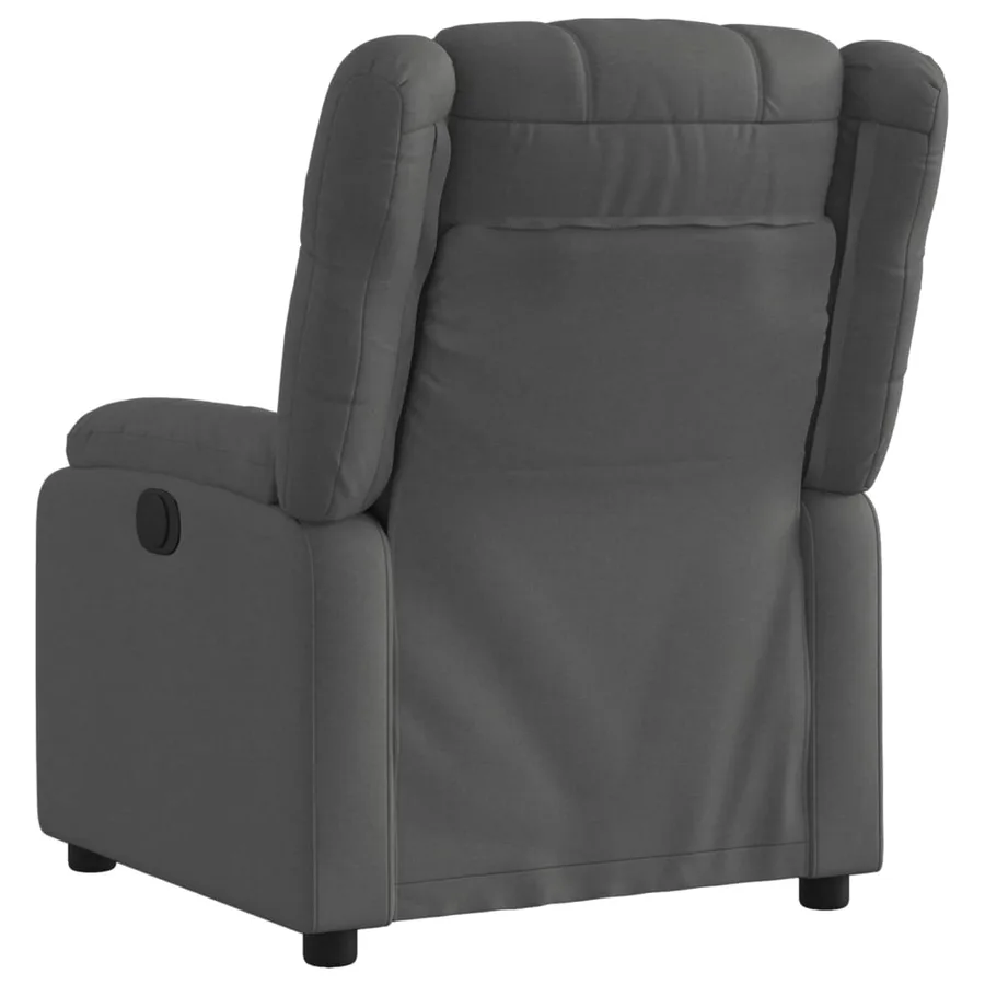 Fauteuil inclinable gris foncé tissu - 3