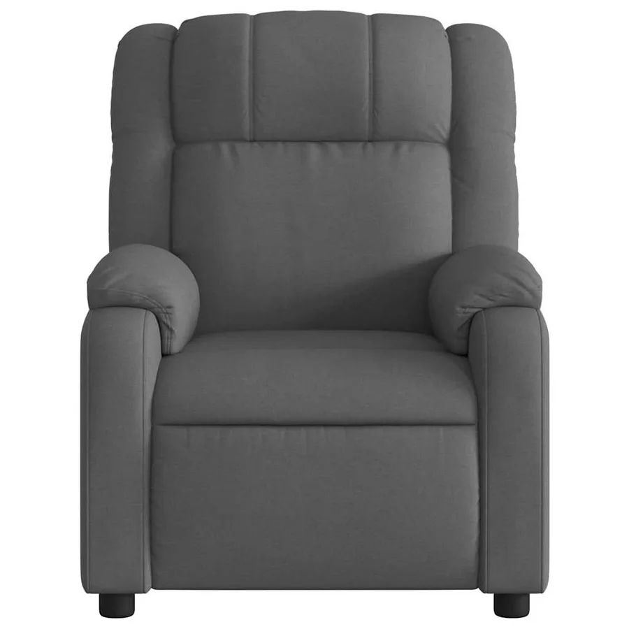 Fauteuil inclinable gris foncé tissu - 6