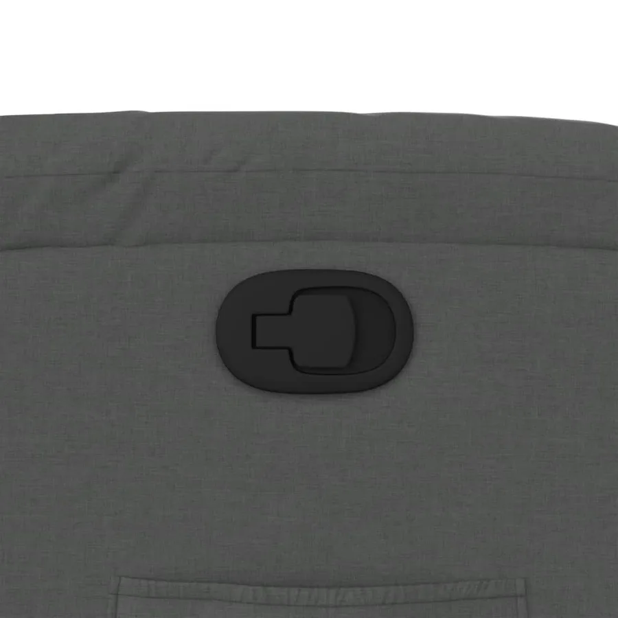 Fauteuil inclinable gris foncé tissu - 9