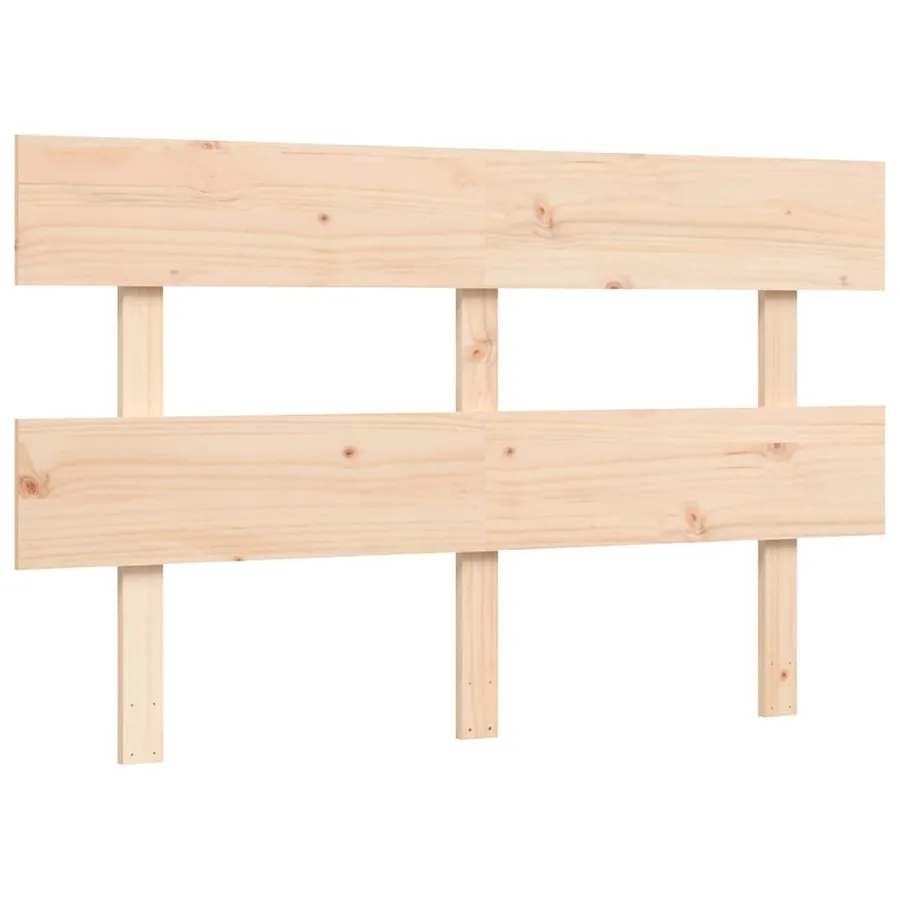 Cadre de lit sans matelas bois de pin massif - 8