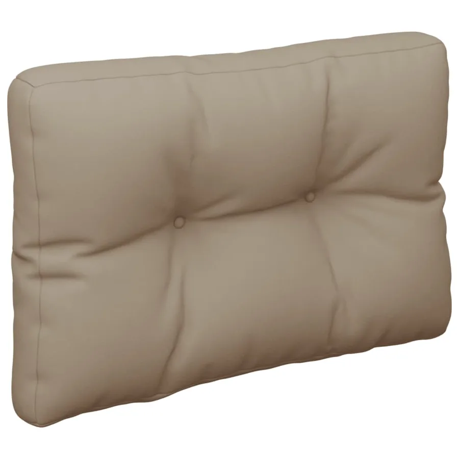 Coussins de palette lot de 2 taupe tissu - 5