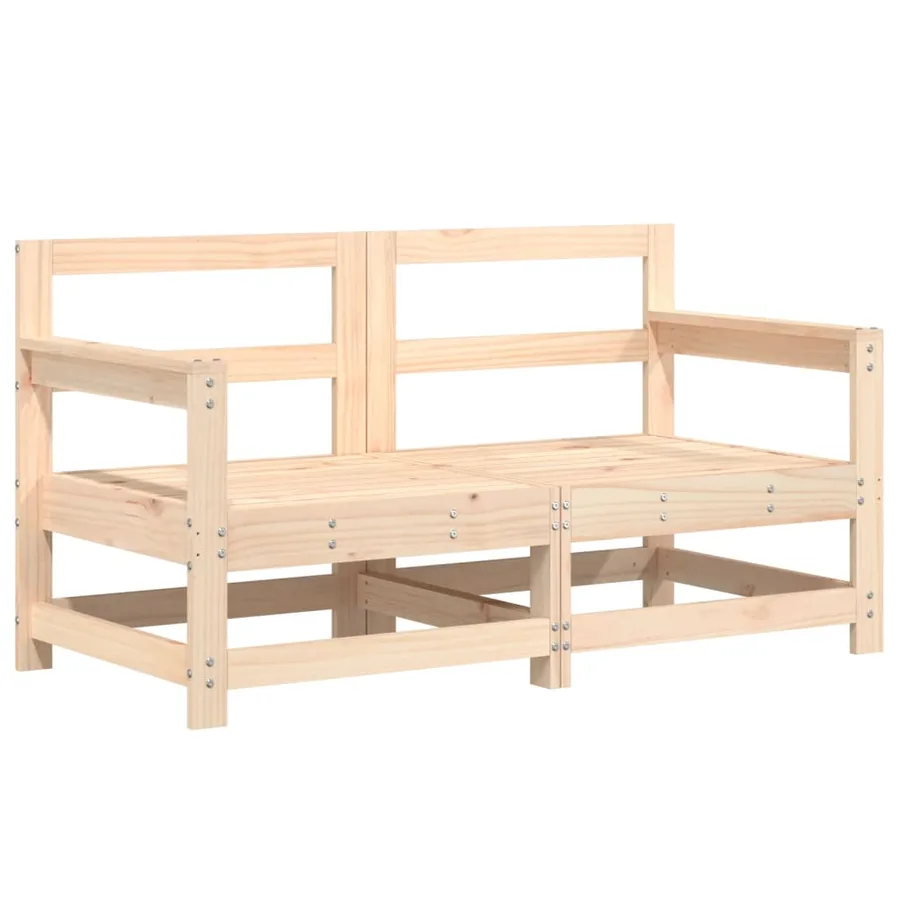Canapés d'angle de jardin 2 pcs bois de pin massif - 2