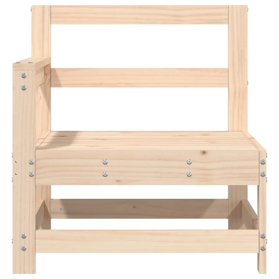 Canapés d'angle de jardin 2 pcs bois de pin massif - 4