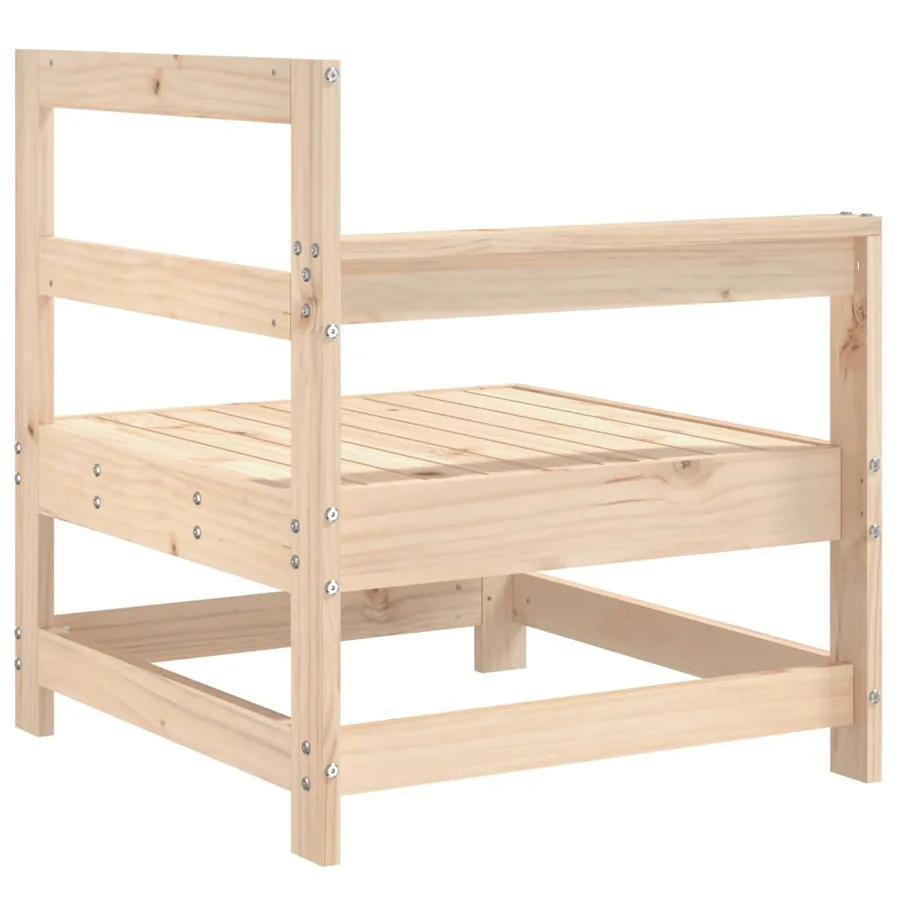 Canapés d'angle de jardin 2 pcs bois de pin massif - 6