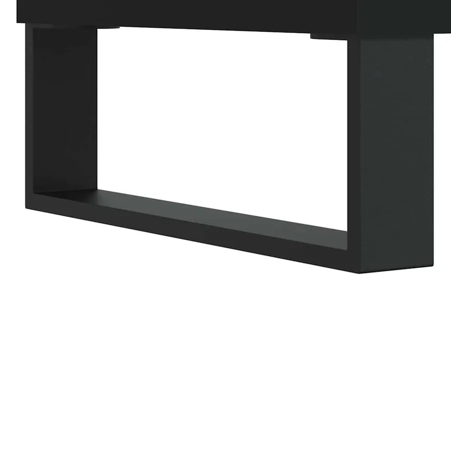 Table basse Noir 90x50x36,5 cm Bois d'ingénierie - 10