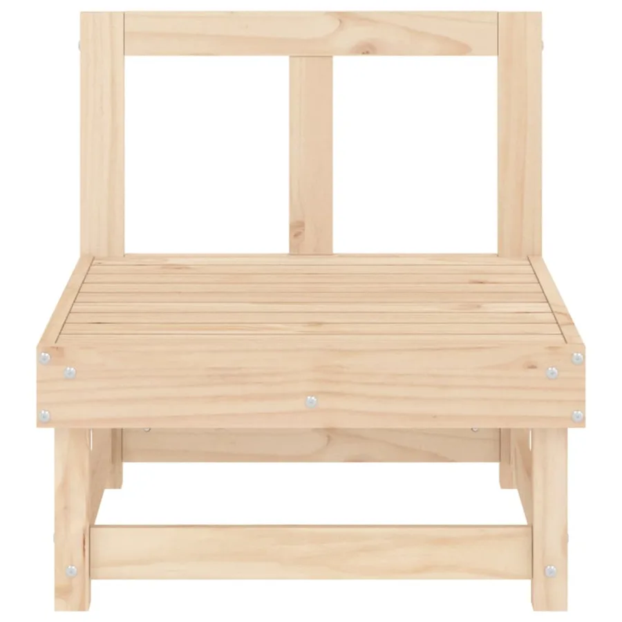 Canapés centraux de jardin 2 pcs bois de pin massif - 4