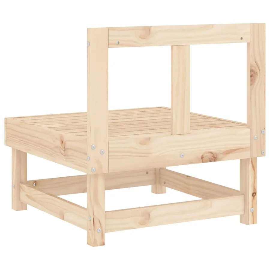 Canapés centraux de jardin 2 pcs bois de pin massif - 5