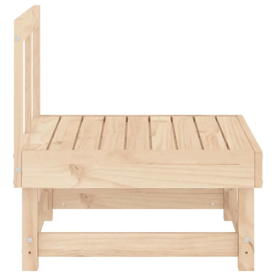 Canapés centraux de jardin 2 pcs bois de pin massif - 6