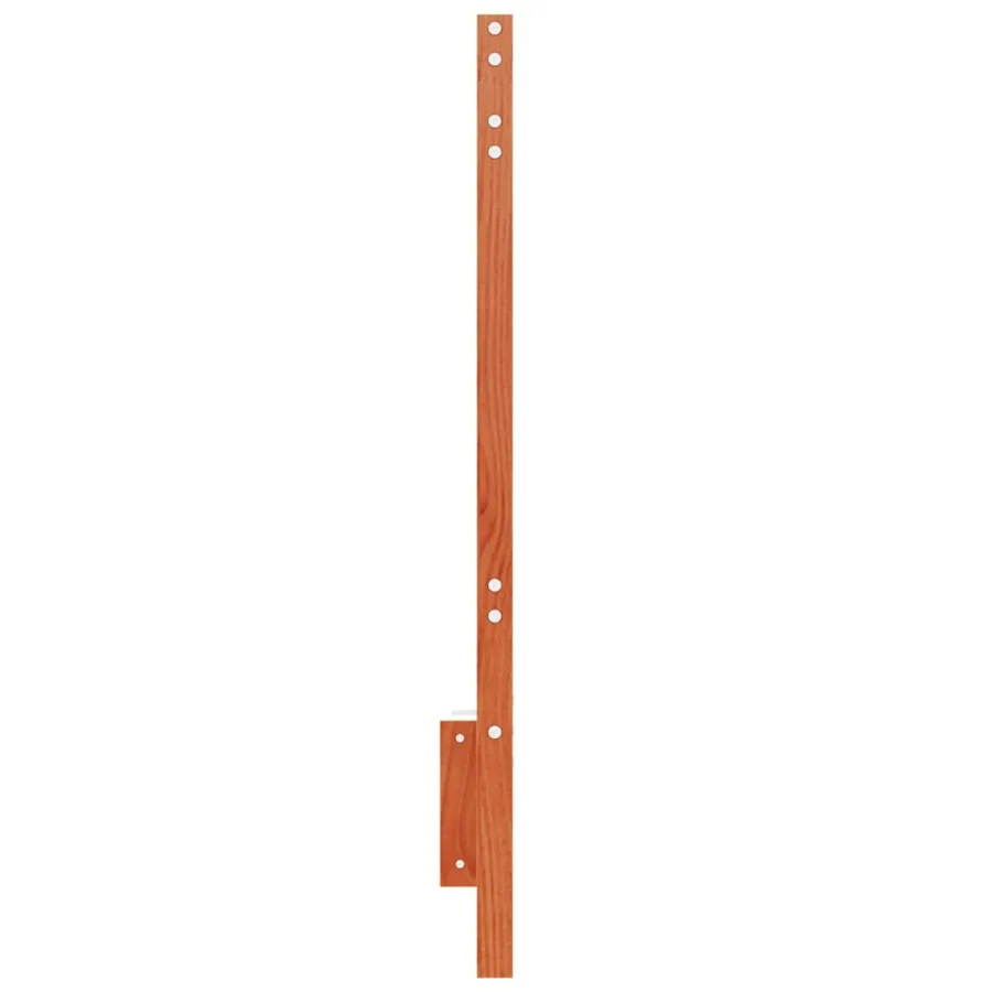 Tête de lit cire marron 135 cm bois massif de pin - 6