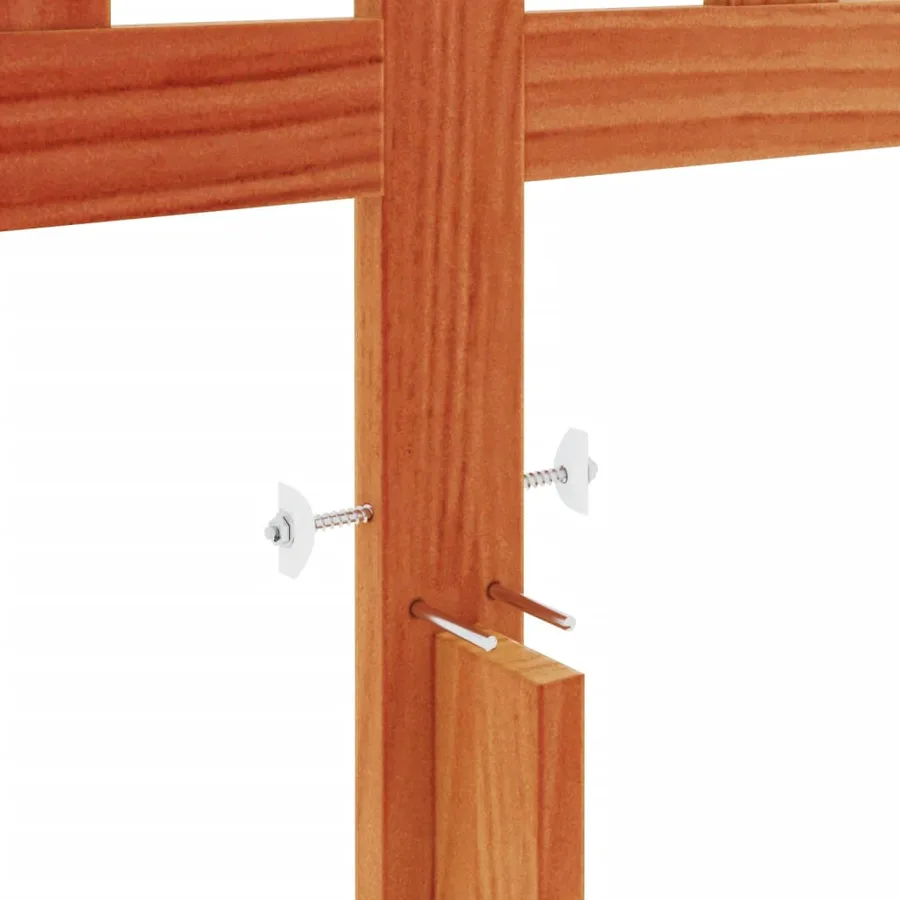 Tête de lit cire marron 135 cm bois massif de pin - 7