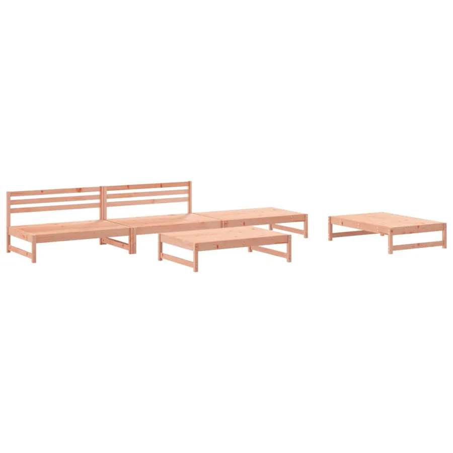 Salon de jardin 5 pcs bois massif douglas - 2