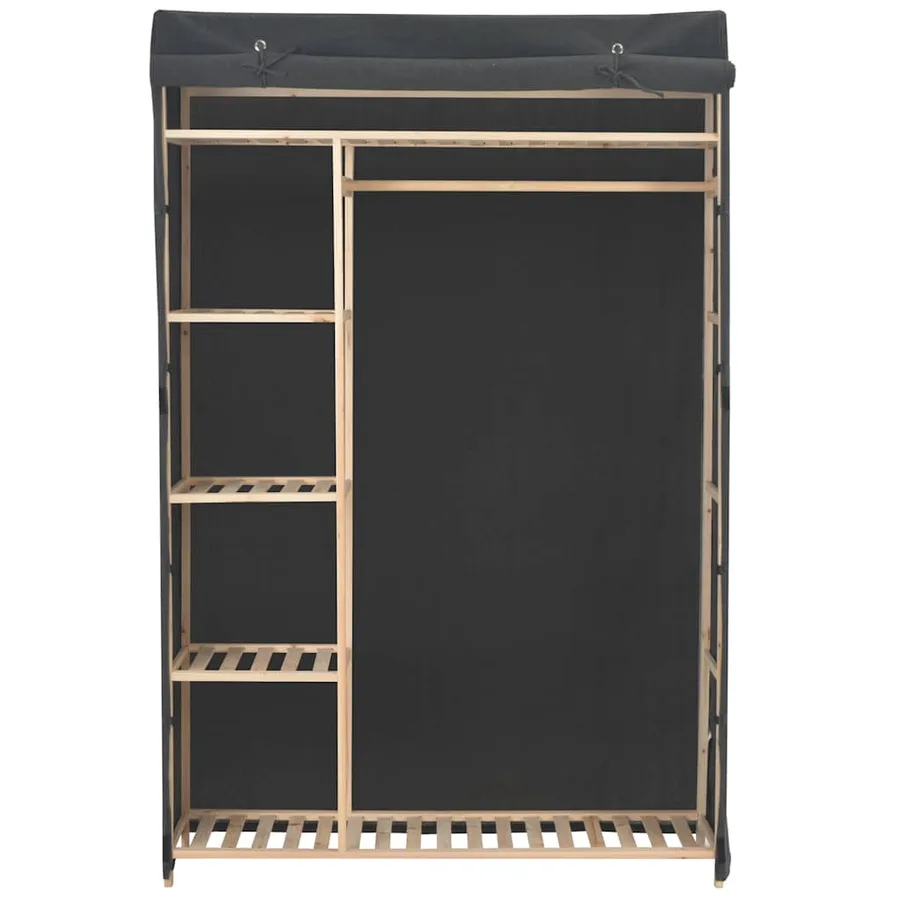 Garde-robe Gris 110 x 40 x 170 cm Tissu - 2