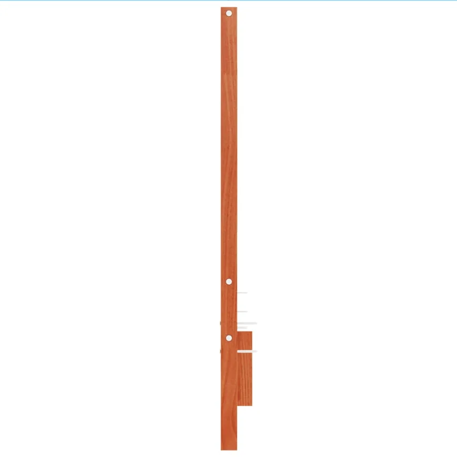 Tête de lit cire marron 135 cm bois massif de pin - 5