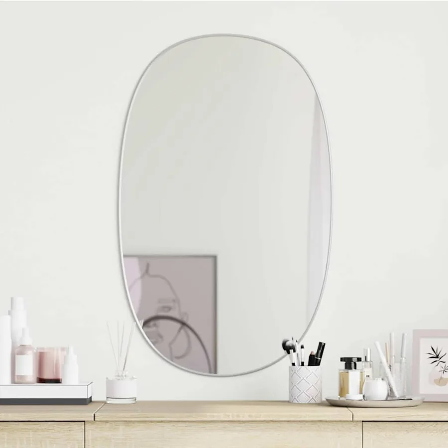 Miroir mural Argenté 80x50 cm