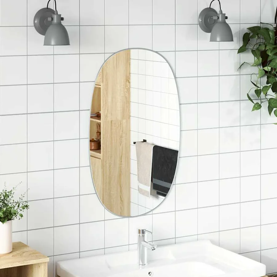 Miroir mural Argenté 80x50 cm - 3
